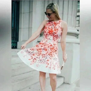 Maggy London Fit and Flare Poppy Dress Size US 2